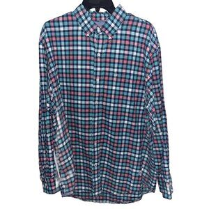 IZOD Saltwater Shirt Relaxed Button Up Classics Long Sleeves Multicolor Sz L